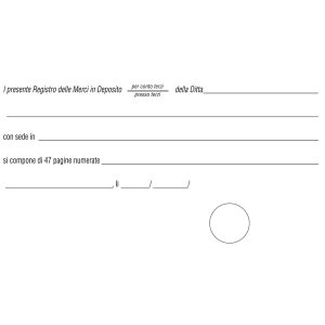 Registro merci in deposito - 31 x 24,5cm - 50 fogli - Edipro - immagine 3