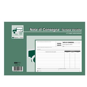 Blocco nota consegna tentata vendita - 50/50 fogli autoricalcanti - 15 x 23cm - Edipro - immagine 1