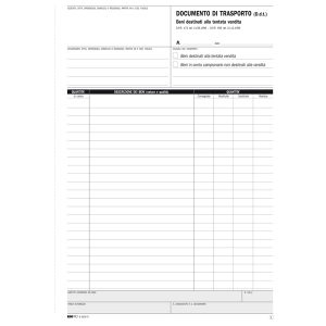 Blocco DDT carico tentata vendita - 50 fogli autoricalcanti - A4 - 29,7 x 21cm - Edipro - immagine 2