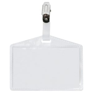 Portanome Pass 3 P - clip in metallo - senza cartoncino - 9,5 x 6 cm - Sei Rota - conf. 100 pezzi - immagine 1