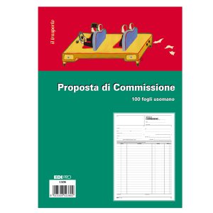 Blocco copia commissioni - uso mano - 29,7 x 21cm - 100 fogli - Edipro - immagine 1