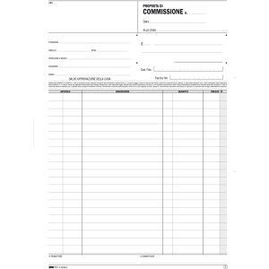 Blocco copia commissioni - uso mano - 29,7 x 21cm - 100 fogli - Edipro - immagine 2