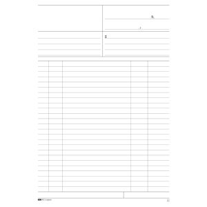 Blocco multiuso bianco - 50/50 fogli autoricalcanti - 31 x 21cm - Edipro - immagine 2