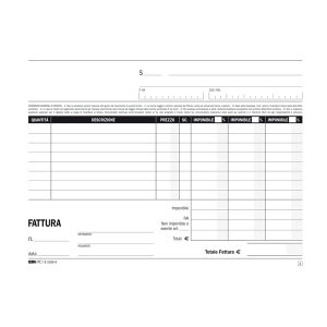 Blocco fatture 3 aliquote Iva - 50 fogli 2 copie autoricalcanti - 15 x 23cm - Edipro - immagine 2