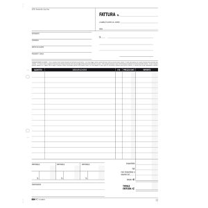 Blocco fattura generica - 50/50 fogli autoricalcanti - 29,7 x 21cm - Edipro - immagine 1