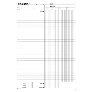 Blocco prima nota cassa - 50/50 fogli autoricalcanti - 31 x 21cm - Edipro - immagine 2