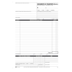 Blocco DDT - 25 fogli 4 copie autoricalcanti - 29,7 x 21cm - Edipro - immagine 1