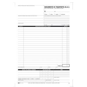 Blocco DDT - 25 fogli 4 copie autoricalcanti - 29,7 x 21cm - Edipro - immagine 2