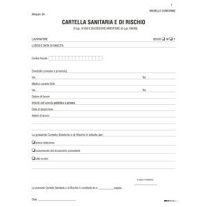 Cartella sanitaria di rischio per lavoratori esposti ad agenti cancerogeni - 31 x 24cm - Edipro - immagine 1