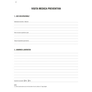 Cartella sanitaria di rischio per lavoratori esposti ad agenti cancerogeni - 31 x 24cm - Edipro - immagine 2