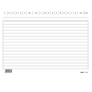 Schede in cartoncino rigate - 15 x 21 cm orizzontale - Edipro - conf. 100 pezzi - immagine 1