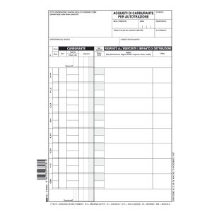 Blocco schede prelievo carburante - 21 x 15cm - 50 fogli - Edipro - immagine 1