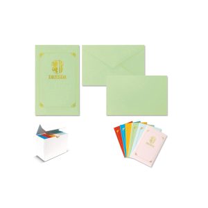 Taschetta 10 biglietti + 10 buste - Dresda - 9 x 14 cm - colori assortiti - Rex Sadoch - immagine 1