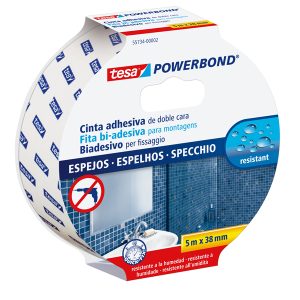 Nastro biadesivo Tesa Powerbond - per specchi  - 3,8 cm x 5 m - bianco - Tesa - immagine 1