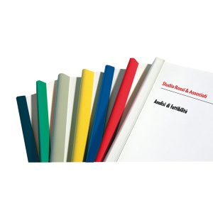 Dorsetti tondi per rilegatura - 3 mm - trasparente - Fellowes - scatola 50 pezzi - immagine 1