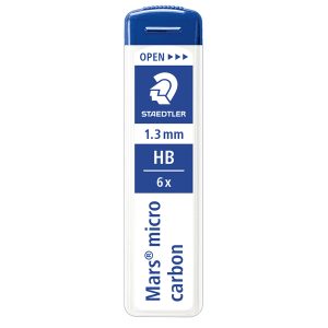 Mine Mars Micro - mina 1,3mm - gradazione HB - Staedtler - astuccio 6 mine - immagine 1