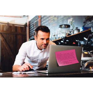 Blocco foglietti Post it® Super Sticky Meeting Notes - 6445-SSP - 152 x 101 mm - rosa/verde neon - 45 fogli - Post it® - immagine 4