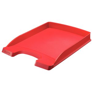 Vaschetta portacorrispondenza Leitz Plus Slim - 25,5 x 36 x 3,7 cm - rosso - Leitz - immagine 1