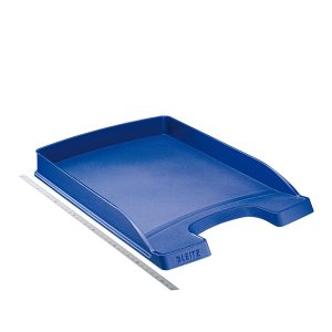 Vaschetta portacorrispondenza Leitz Plus Slim - 25,5 x 36 x 3,7 cm - blu - Leitz - immagine 1