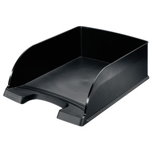 Vaschetta portacorrispondenza Leitz Plus Jumbo - 25,5 x 10,3 x 36 cm - nero - Leitz - immagine 1
