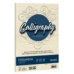 Carta Calligraphy Pergamena - A4 - 90 gr - naturale 06 - Favini - conf. 50 fogli - immagine 1