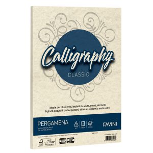 Carta Calligraphy Pergamena - A4 - 190 gr - naturale 06 - Favini - conf. 50 fogli - immagine 1