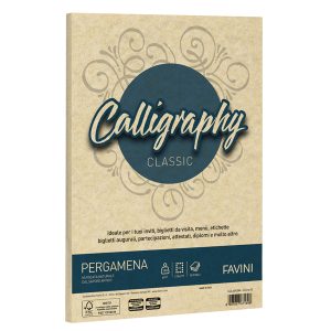 Carta Calligraphy Pergamena - A4 - 190 gr - crema 05 - Favini - conf. 50 fogli - immagine 1