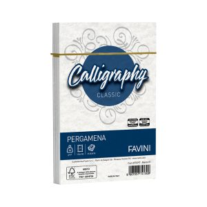 Busta Calligraphy Pergamena - 120 x 180 mm - 90 gr - bianco 01 - Favini - conf. 25 pezzi - immagine 1