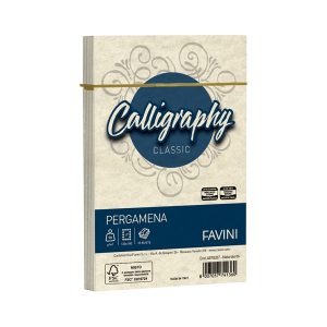 Busta Calligraphy Pergamena - 120 x 180 mm - 90 gr - naturale 06 - Favini - conf. 25 pezzi - immagine 1
