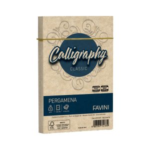 Busta Calligraphy Pergamena - 120 x 180 mm - 90 gr - nocciola 04 - Favini - conf. 25 pezzi - immagine 1