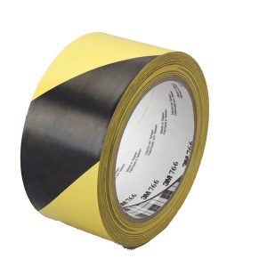 Nastro adesivo vinilico 766 - 5 cm x 33 m - giallo/nero - Scotch - immagine 1