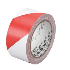Nastro adesivo vinilico 767 - 5 cm x 33 m - bianco/rosso - Scotch - immagine 1