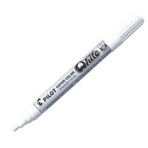 Marcatore a vernice Super Color - punta media 4,5mm - bianco - Pilot - immagine 1