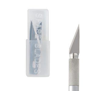 Lame di ricambio - per cutter Hobby Knife - Lebez - conf. 5 pezzi - immagine 2