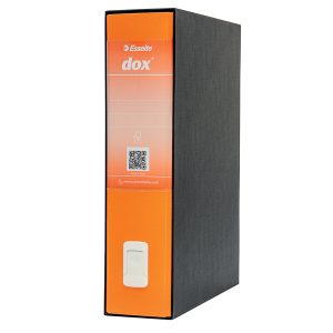 Registratore Dox 2  - dorso 8 cm - protocollo 23x34 cm - arancione - Esselte Dox - immagine 2