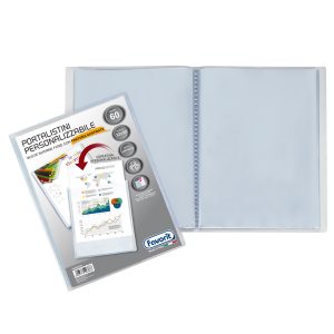 Portalistini personalizzabile Sviluppo - buccia - 22x30 cm - 60 buste - trasparente - Favorit - immagine 1