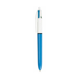 Penna a sfera a scatto  multifunzione  4 Colours Classic  - punta 1,0mm - nero, blu, rosso, verde - Bic -  conf. 12 pezzi - immagine 1