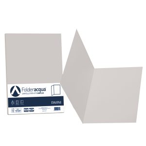 Cartelline semplici Acqua - 200 gr - 25x34 cm - ghiaccio - Favini - conf. 50 pezzi - immagine 1