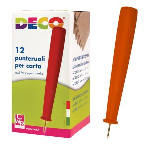 Punteruolo per carta - 9 cm - Deco - conf. 12 pezzi - immagine 1