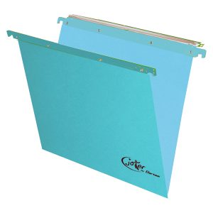 Cartella sospesa Joker - cassetto - interasse 39 cm - fondo V - 37 x 25 cm - blu - Bertesi - immagine 1