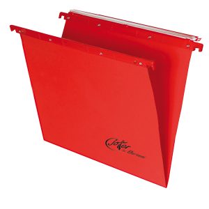 Cartella sospesa Joker - cassetto - interasse 39 cm - fondo V - 37 x 25 cm - rosso - Bertesi - immagine 1
