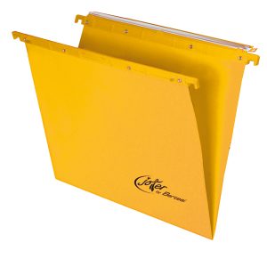 Cartella sospesa Joker - cassetto - interasse 39 cm - fondo V - 37 x 25 cm - giallo - Bertesi - immagine 1