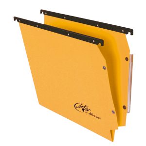 Cartella sospesa Joker - armadio - interasse 33 cm - fondo V - 33 x 28 cm - giallo - Bertesi - immagine 1