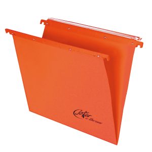 Cartella sospesa Joker - cassetto - interasse 33 cm - fondo V - 31,3 x 25 cm - arancio - Bertesi - immagine 1