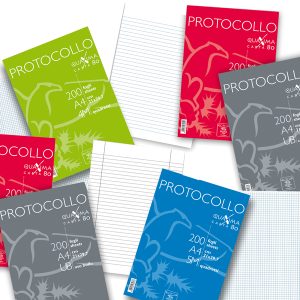 Fogli protocollo Quaxima - A4 - 5 mm - 80 gr - Pigna - conf. 200 pezzi - immagine 1