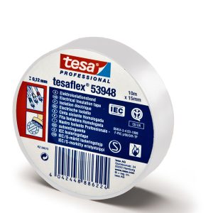 Nastro adesivo isolante - professionale - 1,5 cm x 10 m - bianco - Tesa - immagine 1