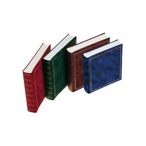 Album portafoto in vinile - blu - 30 x 33cm - 50fg - fogli in cartoncino con velina - Lebez - immagine 1