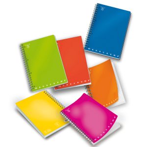 Quaderno Monocromo - A5 - quadretto 4mm - 70 fogli - 80gr - 4 fori - spiralato - Pigna - immagine 1