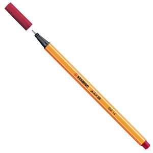 Fineliner Point 88 - tratto 0,4 mm - carminio 50 - Stabilo - immagine 1