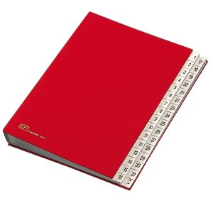 Classificatore numerico 1/31 - 643D - 24x34 cm - rosso - Fraschini - immagine 1
